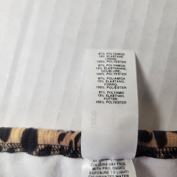 ASOS Design Leopard Print Bikini Bottoms With Adjustable Side Ties Size US 4 - Picture 6 of 6